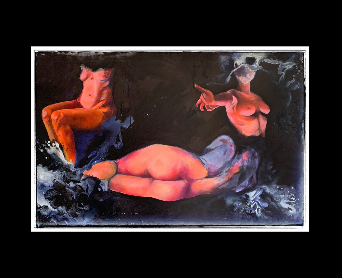 Miss_Faustus's tweet photo. Latest artwork and so happy about it! Let me know what you think about it!
It’s huge to! 
150cmx100cm, acrylics on canvas
#femaleartist #darkart #nftart #painter #art https://t.co/NkpyOGf2bq