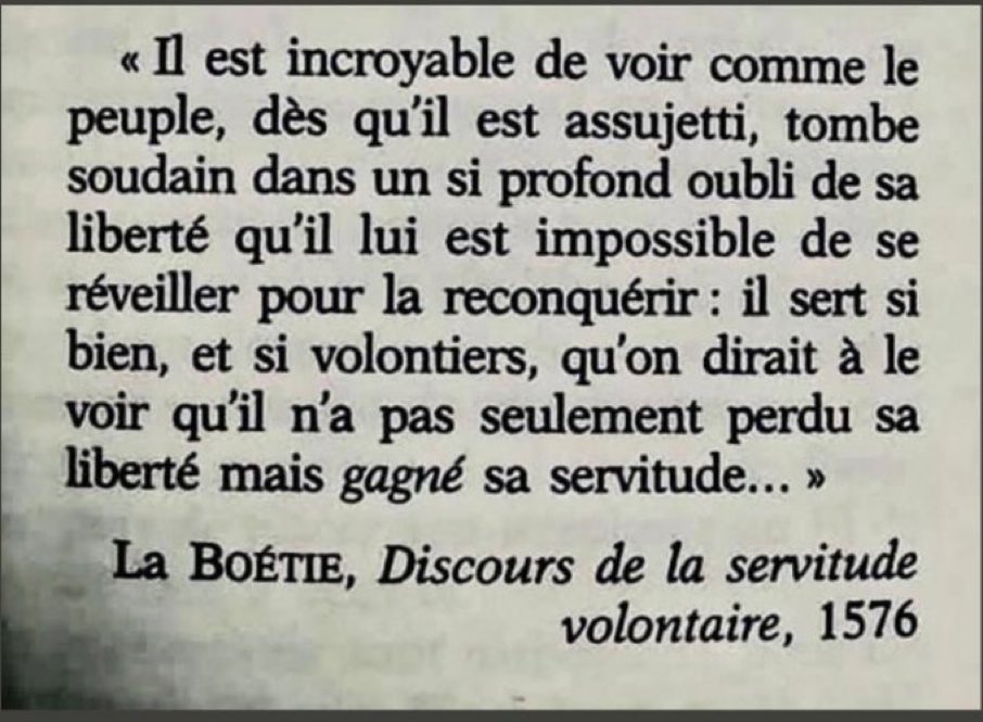 NoPassNoMask's tweet photo. @PaulCassia1 #macron a commis une série de fautes lourdes en s'en prenant au caractère inaliénable de la #Liberté 🗽 sous pretexte FAUX de sécurité, en violant les principes fondamentaux #HabeasCorpus #PrimumNonNocere, serment d'hypocrate, #CodeNuremberg
Ce type est COMPLÈTEMENT DINGUE! https://t.co/DQF0XK6tto