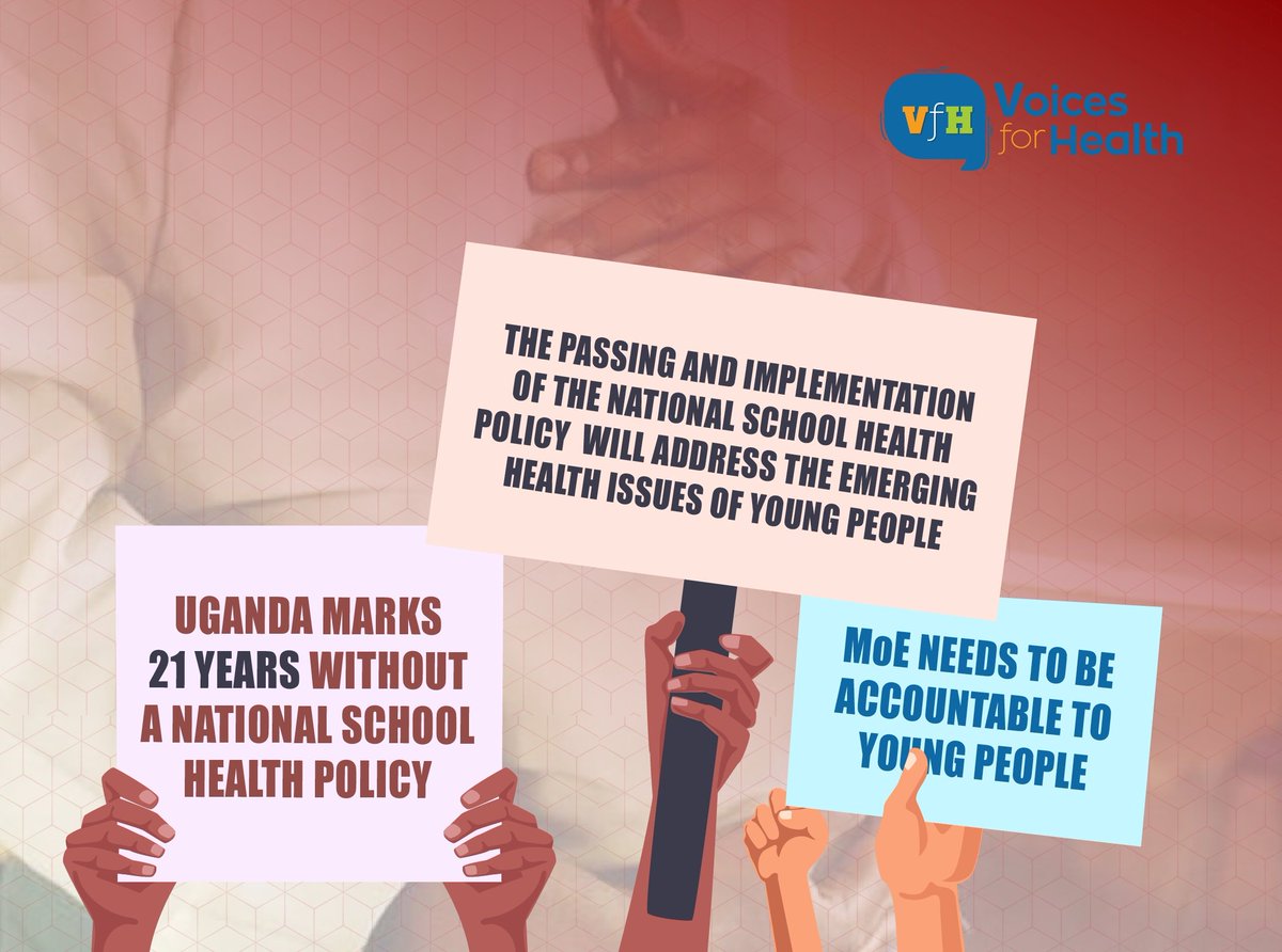 cehurduganda's tweet photo. The deliberate delay to finalize the National School Health Policy for 21 years is costing learners!

For decades, children have gone through an education system without a framework that guides on responsibilities and roles in protecting young people's health rights.

#NSHPNowNow https://t.co/nO7VS5kS4i