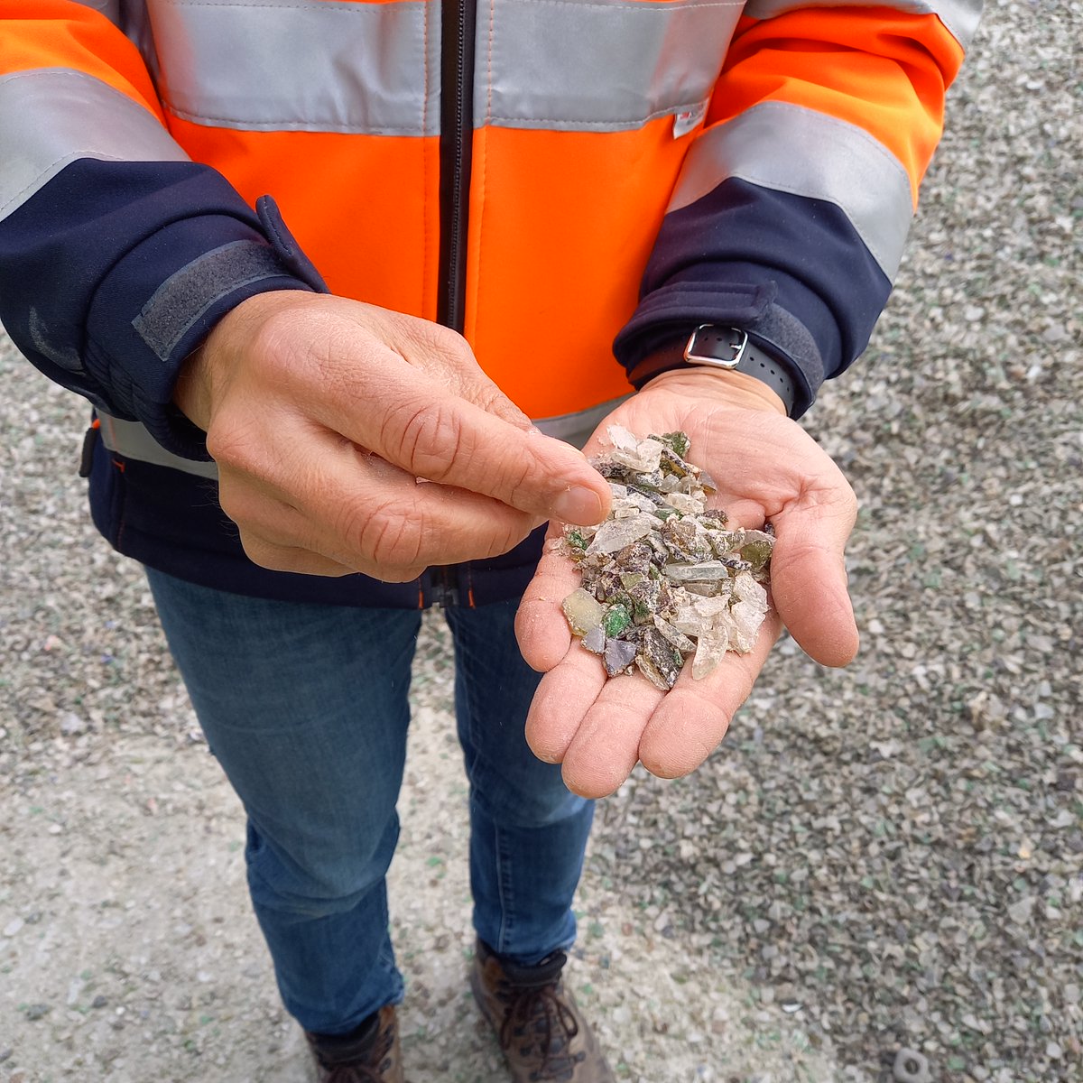 Pour comprendre tous les enjeux de la filière #verre, les élus et techniciens du #SYPP ont visité le centre de tri  Maltha Glass Recycling Group à Lavilledieu en Ardèche