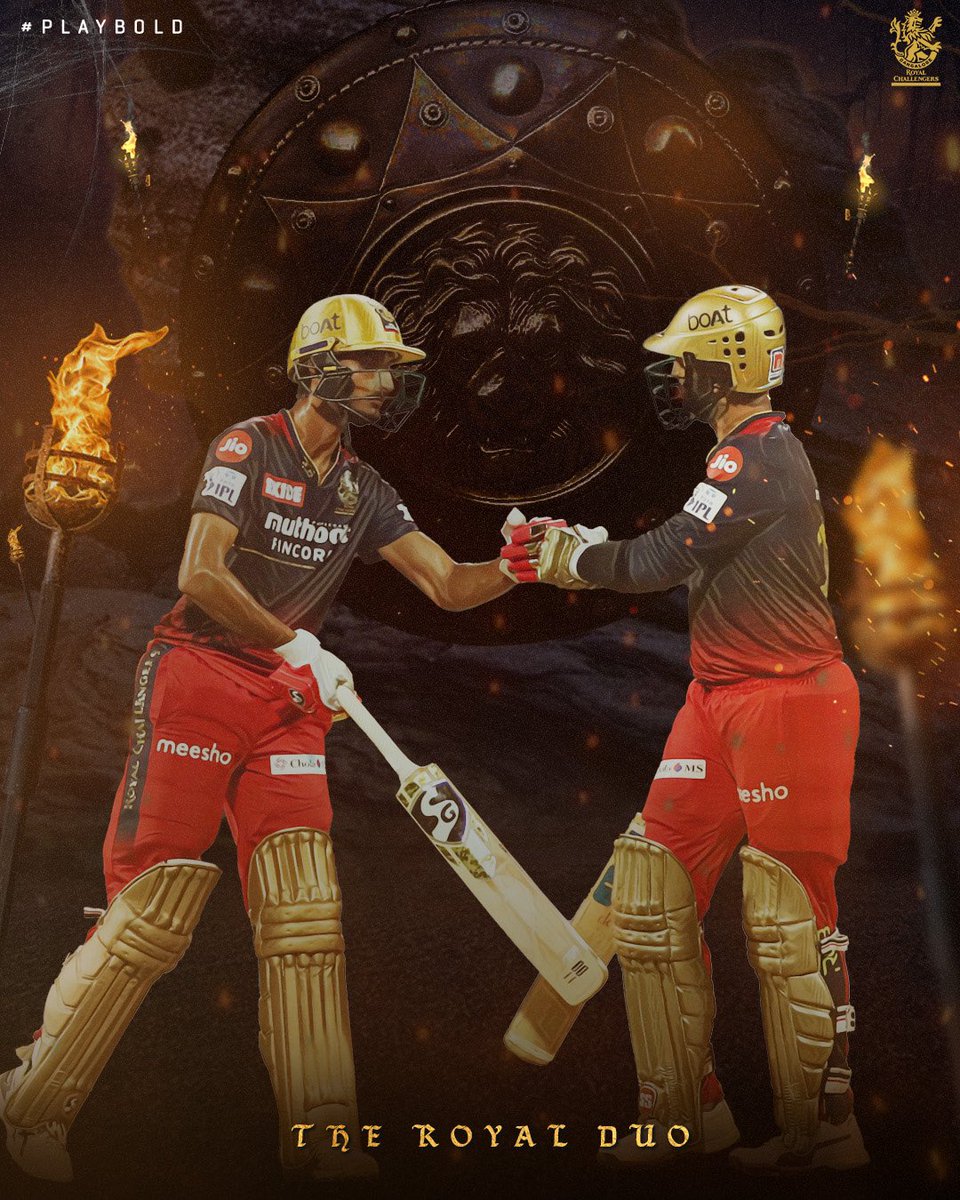 Describe their partnership in ☝🏻word, 12th Man Army! 🤜🏻🤛🏻

#PlayBold #WeAreChallengers #IPL2022  #Mission2022 #RCB  #ನಮ್ಮRCB