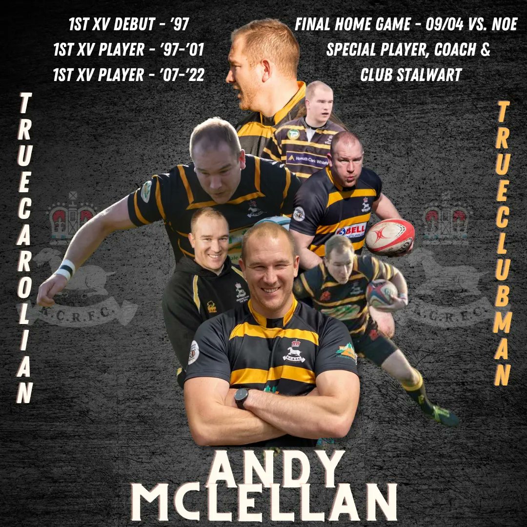 KCRFC1969's tweet image. Appreciation post 🙌🏼⚫🟡

Saturday sees Andy McLellan (Macca's) last home game before hanging up his 1st XV boots.

He's been a true club servant &amp;amp; without doubt, the club are stronger for his investments as a player, coach &amp;amp; mentor, among other things. Long may that continue!