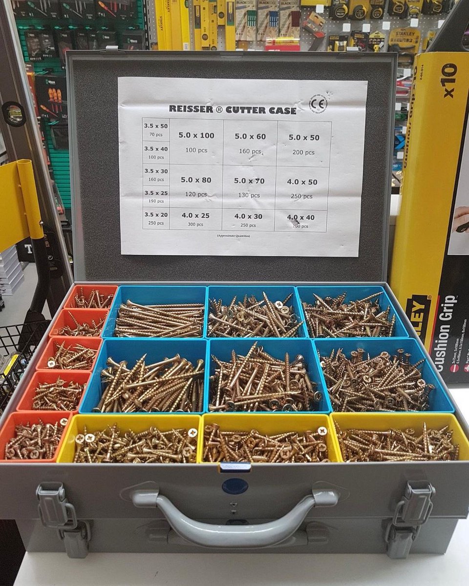ReisserLtd's tweet photo. The Reisser Steel System Case is a robust, versatile, professional storage system that’s manufactured to the highest quality standards 🏆💪
#AskForReisser #steelsystemcase #screwbox https://t.co/ua1TzKg4j5 https://t.co/9cAHt0AWvA