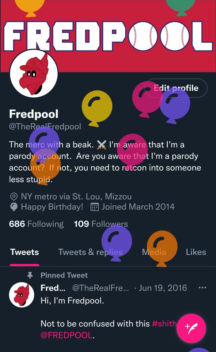 TheRealFredpool's tweet image. 🥳
