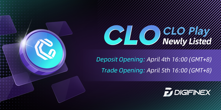 Trading Token: $CLO 
Trading Time: Apr 5th 16:00 (GMT+8)  

#DigiFinex #crypto #Bitcoin #SHIB #dogecoin #cryptocurrecy #ETH #play2earn  #NFT #web3 #ELON #DOGELON #FLOKI #CLO #DeFi #web3 #ALTCOINS  #metaverse 

Details: reurl.cc/WklEQO
Register: reurl.cc/44mQQK
