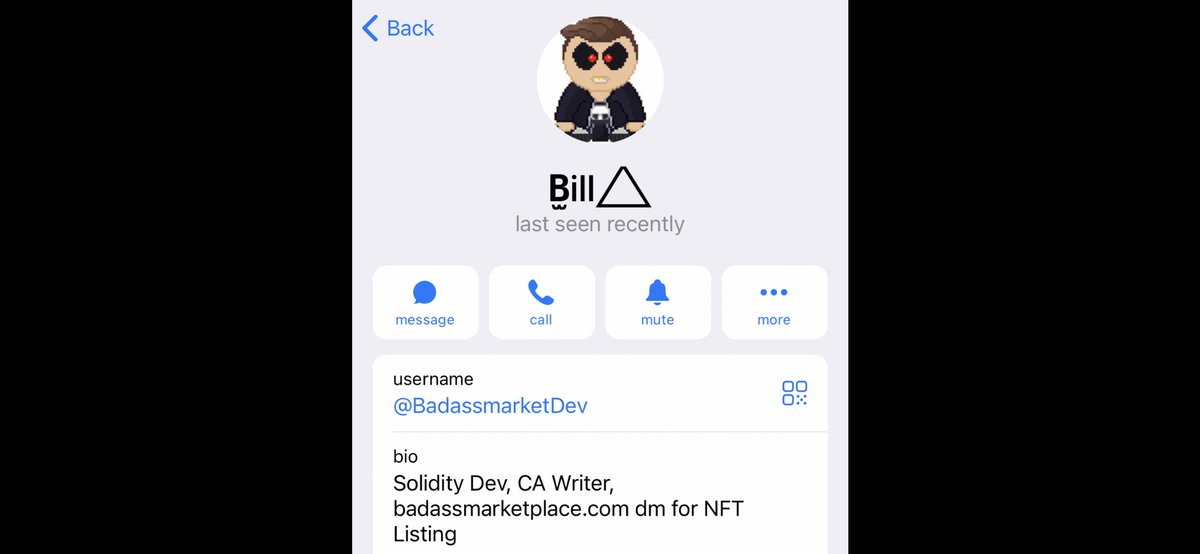 cryptoguy11111's tweet photo. This is their Telegram ID if any of you come across these scammers stay away. Help spread the word so no one else lose money.  #ScamAlert #Telegram #BinanceSmartChain #Binance @babybadassNFT @babyadabsc @TheBullSoc #bscscam #nftart #NFTCommmunity @elonmusk #BNB https://t.co/79x0AyfzrM