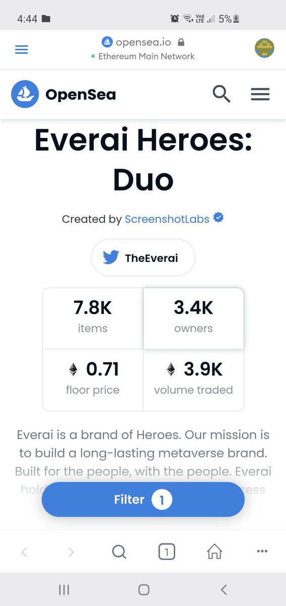 Jstpansy's tweet photo. For those who are on the fence. Floor is healthy and growing organically. After the first pump. 

Growing 0.1 per day solid we back at 0.71 let's go baby

 @TheEverai  

#NewBanner #everaifolloweverai #4Everai #Everai @TheEverai #NFTdrop #NFTLaunch https://t.co/eKclIbXLoq