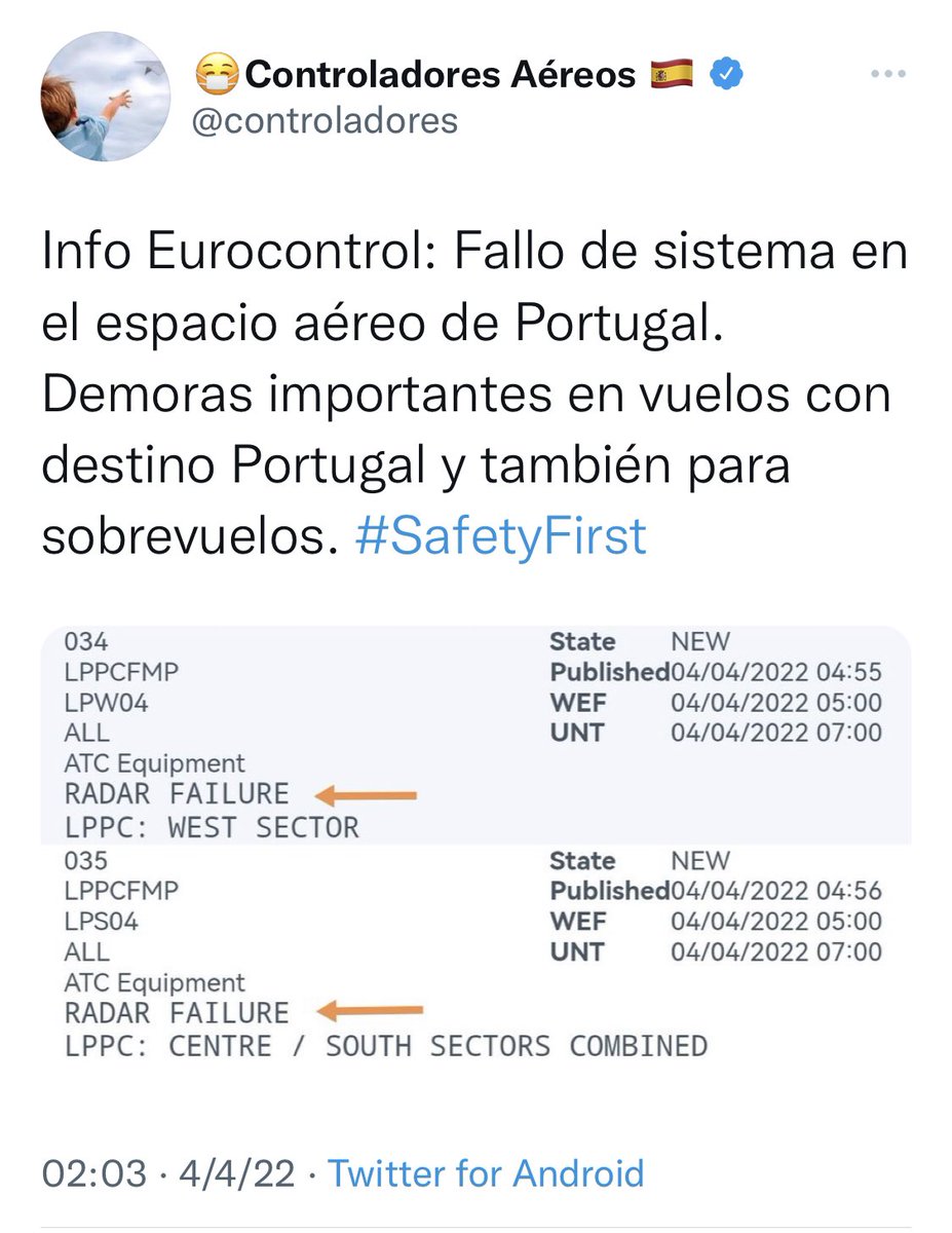 CtaTomas's tweet photo. @SafetySMS @AlexisGuerrera @ptambu @ambrosinius @MartinezArielM @SilvanaGiudici @josecorralSF @ATEPSA_Nacional @AeromarketAR @diego_domi @norbertodupesso https://t.co/nnC7maJos7