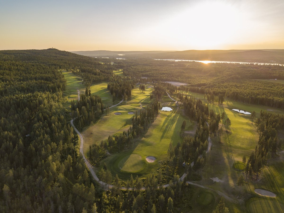 VisitRovaniemi's tweet photo. Imagine things to do under the Midnight Sun in Rovaniemi 😍 

How about golf? In Rovaniemi you can cross the Arctic Circle under the Midnight Sun while golfing, with the possibility of reindeer joining your fairway!

https://t.co/sGyXVh6ftO

#visitrovaniemi #lapland #golf https://t.co/TJsnLROfZd