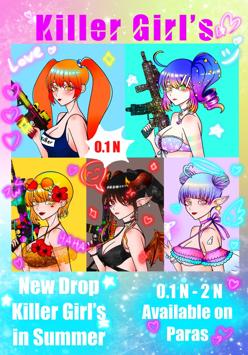 New Drop Killer Girl's 🔥on <a href="/ParasHQ/">Paras</a>
Available now on <a href="/ParasHQ/">Paras</a> 😍🔥💕

paras.id/collection/kil…

Discord : discord.gg/g7s6bjqy

#NFTartist #NFTTHAILAND #NFTCommumity #paras #PARASnft #NFTshill #NFTJPN #NEARnft #nearNFTs #NFTs #NFTthai #NFTdrop #NFTMarketplace