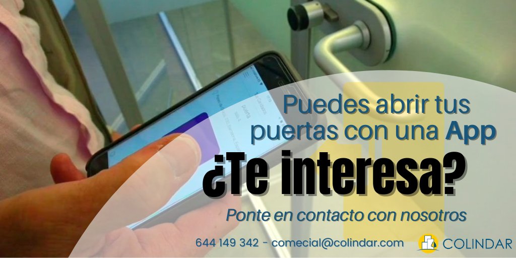 ¡Corre y automatiza tus puertas! Contáctanos y haz tu vida más cómoda 😜 Con ¡Colindar será posible!

bit.ly/3rOPtfI

#comunidadesdevecinos #puertainteligente