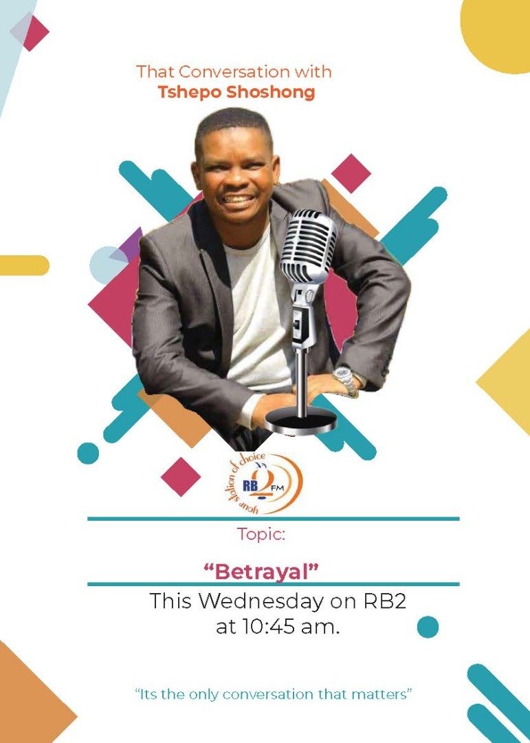 TshepoShoshong's tweet photo. We back on your station of choice for another edition of the only conversation that matters @rb2fm with @DjGouveiaBW ... #RB2fm #YourStationOfChoice https://t.co/orTDpNWFg8