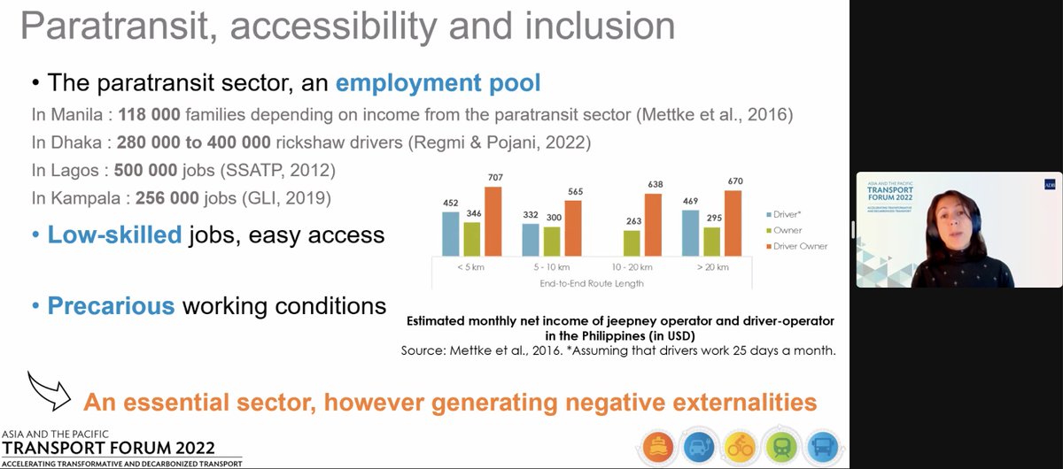 kapwaMananakay's tweet photo. #Paratransit transport sector

@CODATU_org : "An essential sector, however generating negative externalities"

#APTF22 @adbtransport https://t.co/MzWV8O7dSb