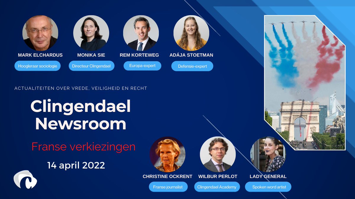 📰Clingendael Newsroom: Franse verkiezingen 

Winnen de extremen het van het midden?

Wat betekenen de verkiezingen voor 🇫🇷? En vooral voor de breuklijnen die door de samenleving lopen?

Ontstaan deze ook in 🇳🇱?

En we praten over 🇫🇷 leiderschap in de 🇪🇺

clingendael.org/event/clingend…