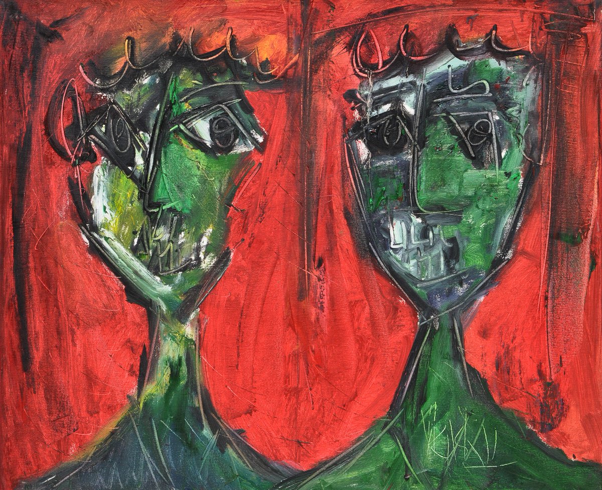 Sibling From Venus
#vikashkalra #vk #artistvikashkalra #art #mindscape #color #arts #painting #modernart #worldofart #artgallery #fineart #artoftheday