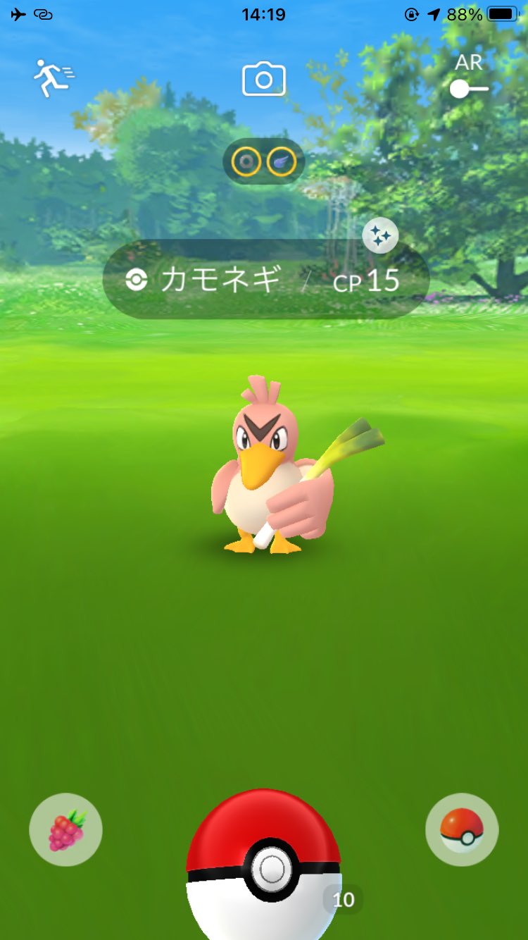 ぴよマール 0ac 移動中にて色違いカモネギｇｅｔした１ ポケモンｇｏ カモネギ 色違い T Co Ywlxyfwc0o Twitter