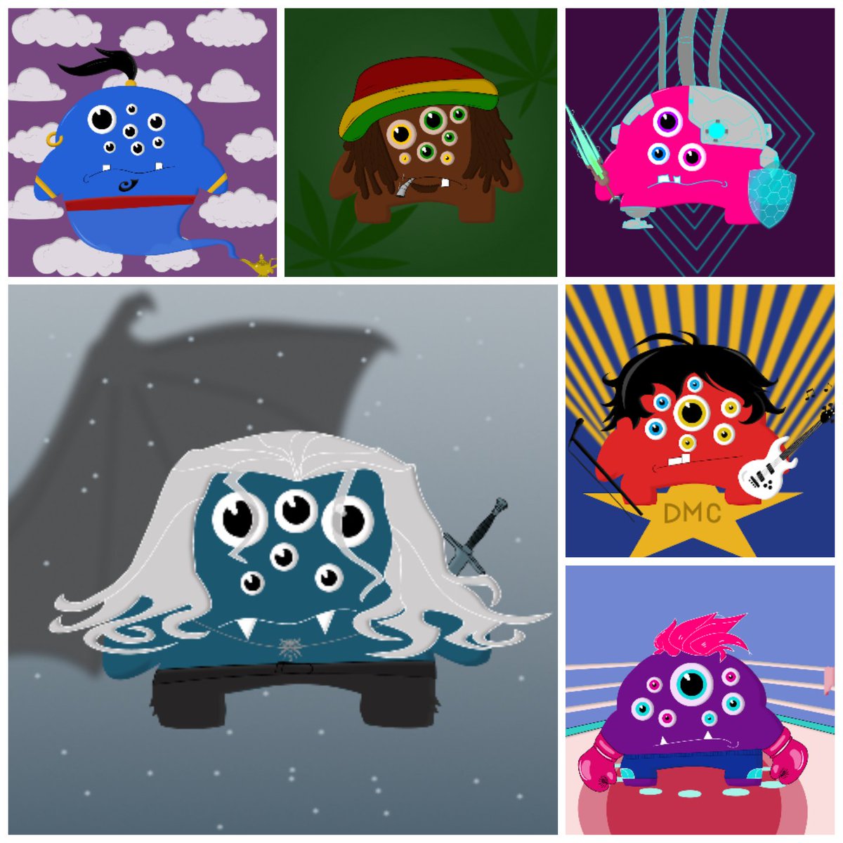 Meet new members of the club 💫
🤔Are they too cute or too disappointed? 
Floor price: 0.007 ETH 
#NFT #NFTs #DMC
Check out here 
opensea.io/collection/dis…