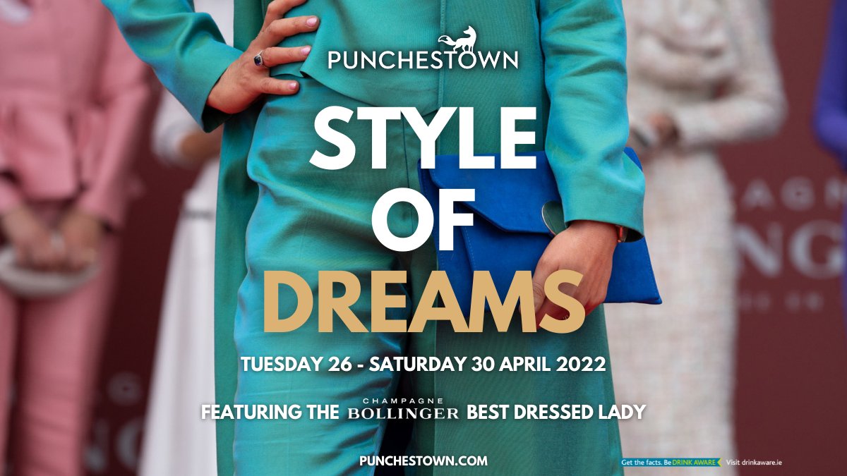 punchestownrace's tweet photo. 🙌 Time To Style 🙌
Finally a wonderful occasion to dress up for! We are delighted to welcome the return of the famous @Bollinger_Int Best Dressed at Punchestown 2022.
Daily winners from Tuesday 26th to final on Ladies Day, Friday 29th.  
Read: https://t.co/bDq6dtwR2C https://t.co/woY7OsBnu8