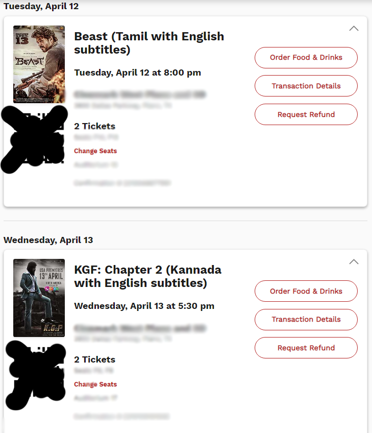 JadeReactz's tweet photo. Tickets booked for both #Beast and #Kgf2 movies on release! Can't wait to see them and upload no spoiler reviews! Have you guys booked your tickets yet?! 
YT: https://t.co/wURGjQRkUw
#kgfchapter2 #kannada #tamil #tamilactress #Vijay #KGF2OnApril14 #BeastUpdate https://t.co/rmY6q0uzVB