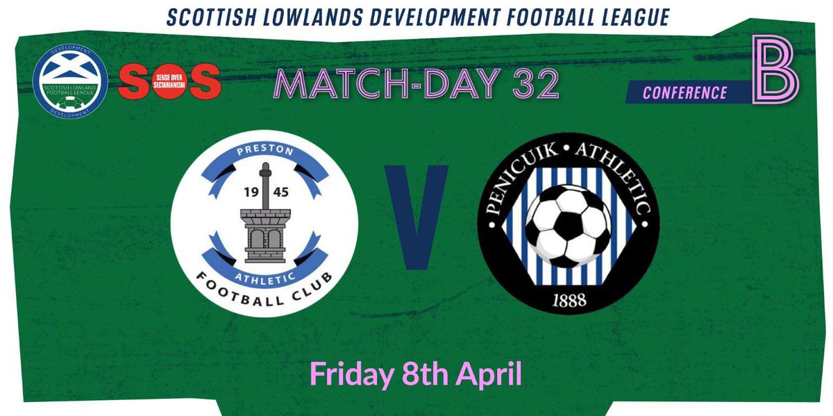 The Development sides back in action at Middleshot 3G in another big game against <a href="/PenicuikAthU20/">Penicuik Athletic U20's</a> who now sit in 2nd place but 8 points behind our development side. 

8pm Ko Last weeks support was fantastic 👏 be brilliant to see the same level of support again