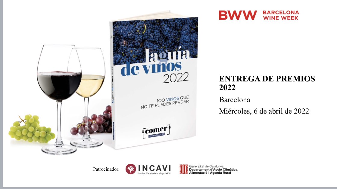 lluistolosa's tweet photo. Hoy entregamos los Premios 
de ‘La Guía de Vinos’ de @LaVanguardia 
en la @bcnwineweek con el patrocinio de @incavicat y los autores @ferrancentelles @winesandthecity @vinoturismo @mjhuertasvega @ZoltanCsabaNagy 

https://t.co/z31sfEHzBP https://t.co/ALMv9w7I2I
