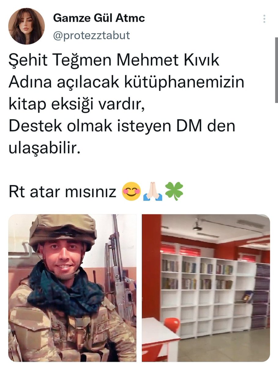 Sevgili @TwitterTurkiye , hassas içerik diye sansürleyerek verdiğiniz twitte bir şehidimizin ve bir kütüphanenin resmi var, farkında mısın?