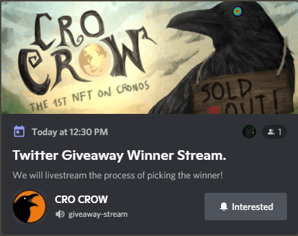 crow_with_knife's tweet photo. We will be picking the winner @ our discord in 3 hours.

Join here: https://t.co/Ygx5J7VX1B

There is still time to participate! https://t.co/Nl7hcsnk4f