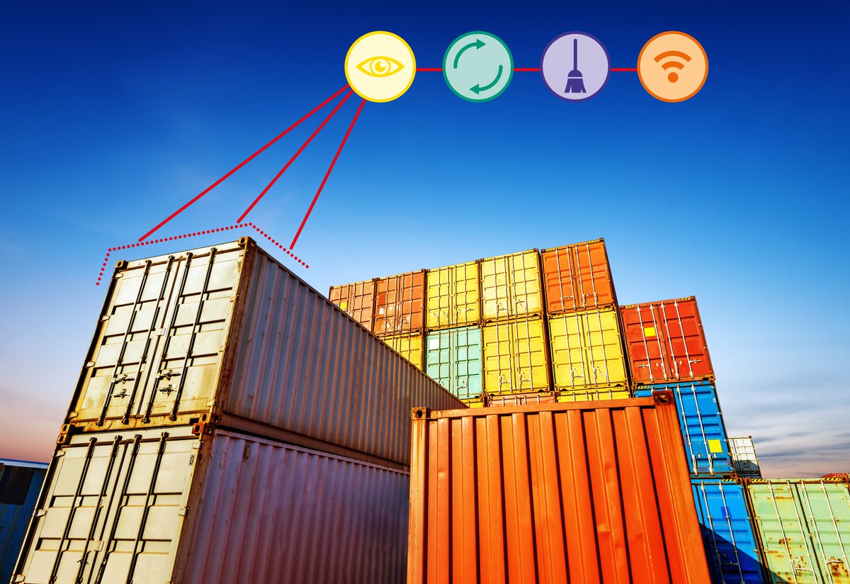 How can #AI-based solutions support the plannability of maintenance and availability of empty #containers? Project "COOKIE" presented today at #norshipping2022