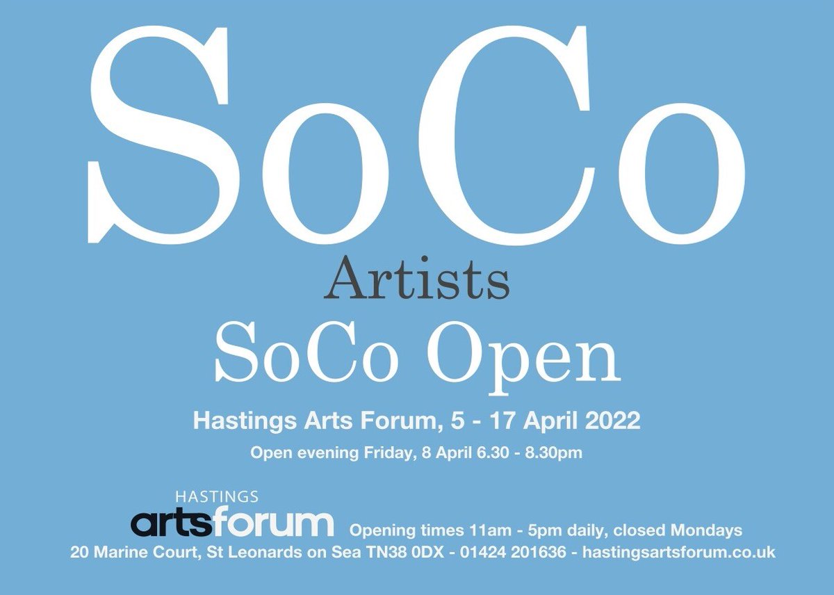wendysmithart's tweet photo. The current SoCo (South Coast Artists) Exhibition, pleased to be part of this group show, runs until 17th April and the Private View: Friday 8th 6.30-8.30PM #hastings #artists #stleonardsonsea @hastingsarts #socoartists #exhibition #southcoastarts https://t.co/sayWlf6qJv