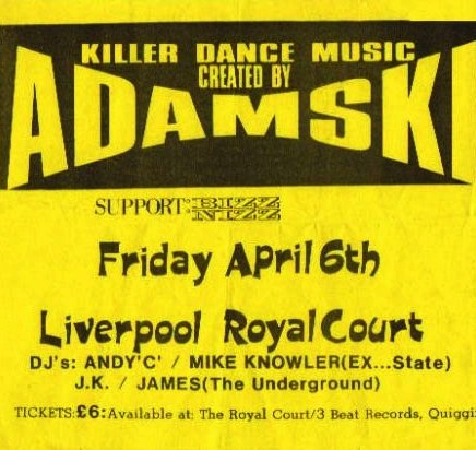 OfficialAdamski's tweet photo. On this day....Adamski plays Liverpool Royal Court, 1990
-ADAMSKI HQ
.
.
.
#adamski #Liverpool #liveandirect #rave #acidhouse #dance #dancemusic #party #killerdancemusic https://t.co/QB1L1RcieH