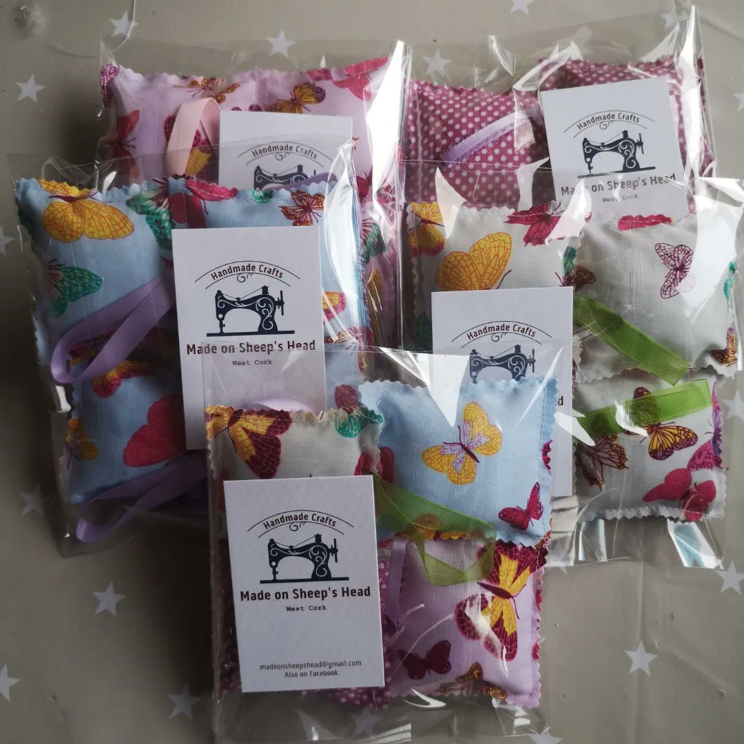 NiamhCooper7's tweet photo. Warmer weather brings out the moths so made these lovely little Lavender cushions ready for Market season. DM for more details https://t.co/wxC61dQh4p