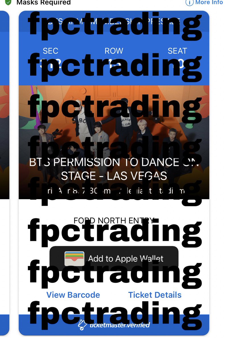 fpctrading's tweet photo. [WTS] BTS PTD IN LV DAY 1 4/8

Sec 312, Row 15 // 2 tickets!

Selling at face value. Please DM me if interested! I can send screen recording proof or any other proof asked for :) #BTSTickets #BTSTICKETSELLING #BTSPermissionToDanceOnStage https://t.co/DrZwc4TD0t