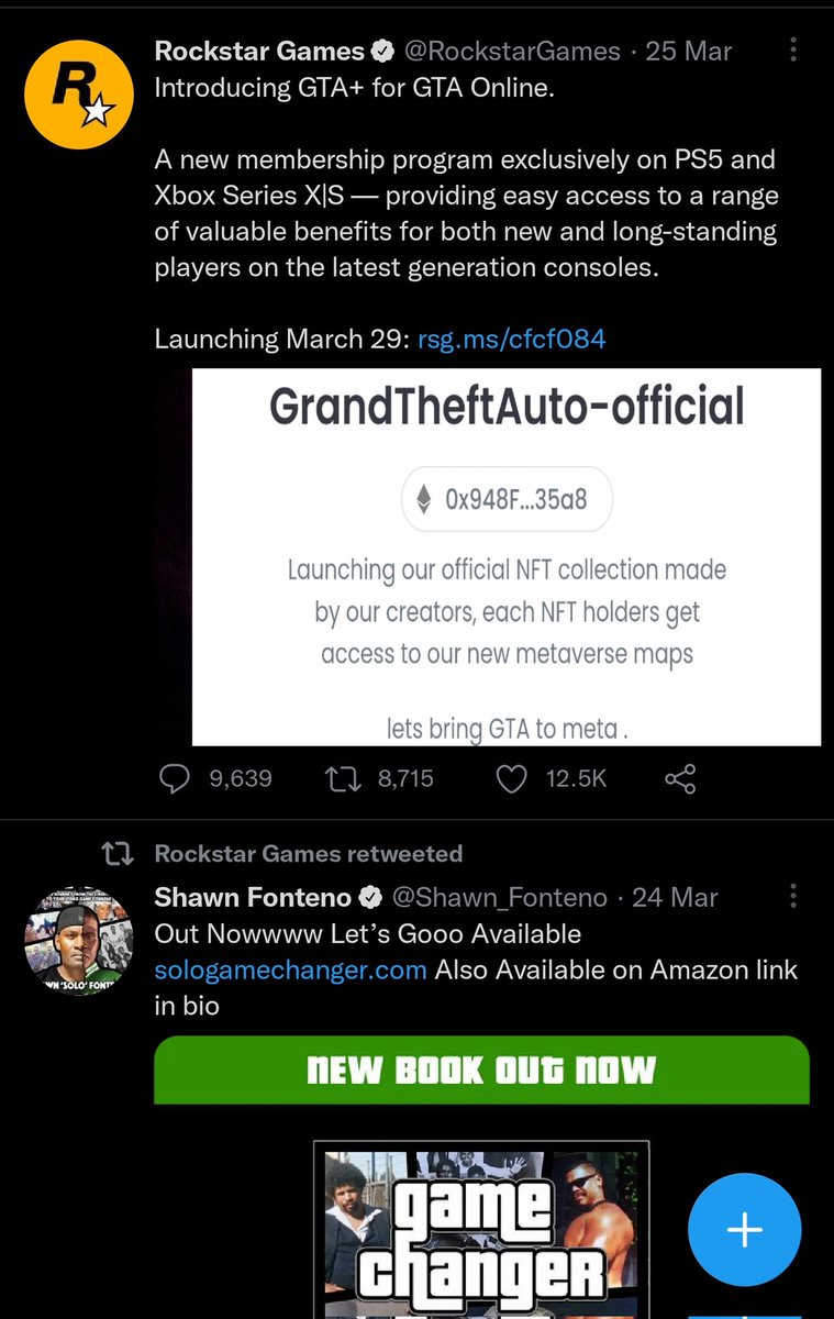 DRMTKnft's tweet photo. Rockstar coming to NFT???? a random Twit by rockstar??? 
#NFTs #WomeninNFTs #CNFTCommunity #Decentraland Azuki #NFTProject #NFTdrop https://t.co/ro2z09q4Q0