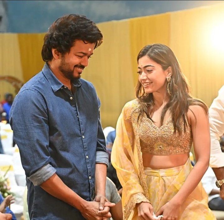 Vijay66offI's tweet photo. #Thalapathy66 @actorvijay @iamRashmika 😍 https://t.co/Q2ihAt6Sar