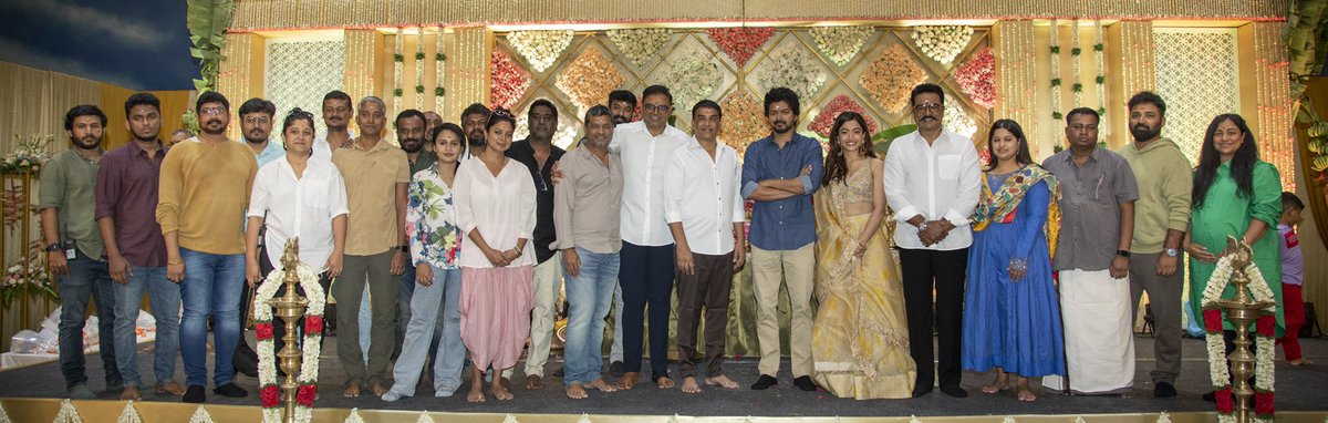 Vijay66offI's tweet photo. #Thalapathy66 

@actorvijay @directorvamshi @SVC_official @MusicThaman @iamRashmika https://t.co/WBaQER7xu4