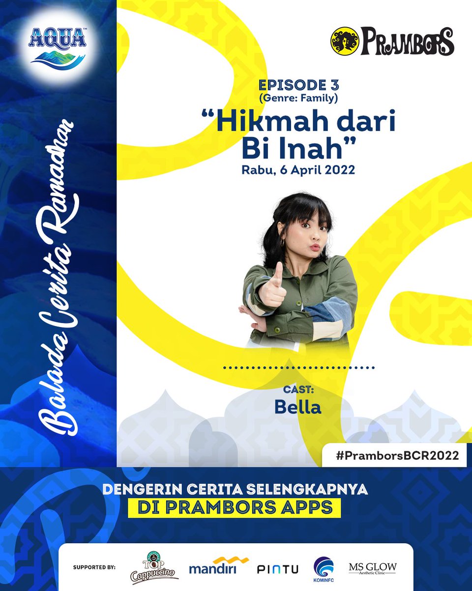 WAKTUNYA KUIS BCR 2022! 🌙✨

Pas Athena ngambek, Mamim nyamperin Athena ke kamar karena sebel gara-gara....
A. Papip isengin Mamim terus
B. Topokki yang dipesen Mamim gak enak

Jawab dengan format:
NAMA UMUR KOTA JAWABAN #PramborsBCR2022

#PramborsBCR2022