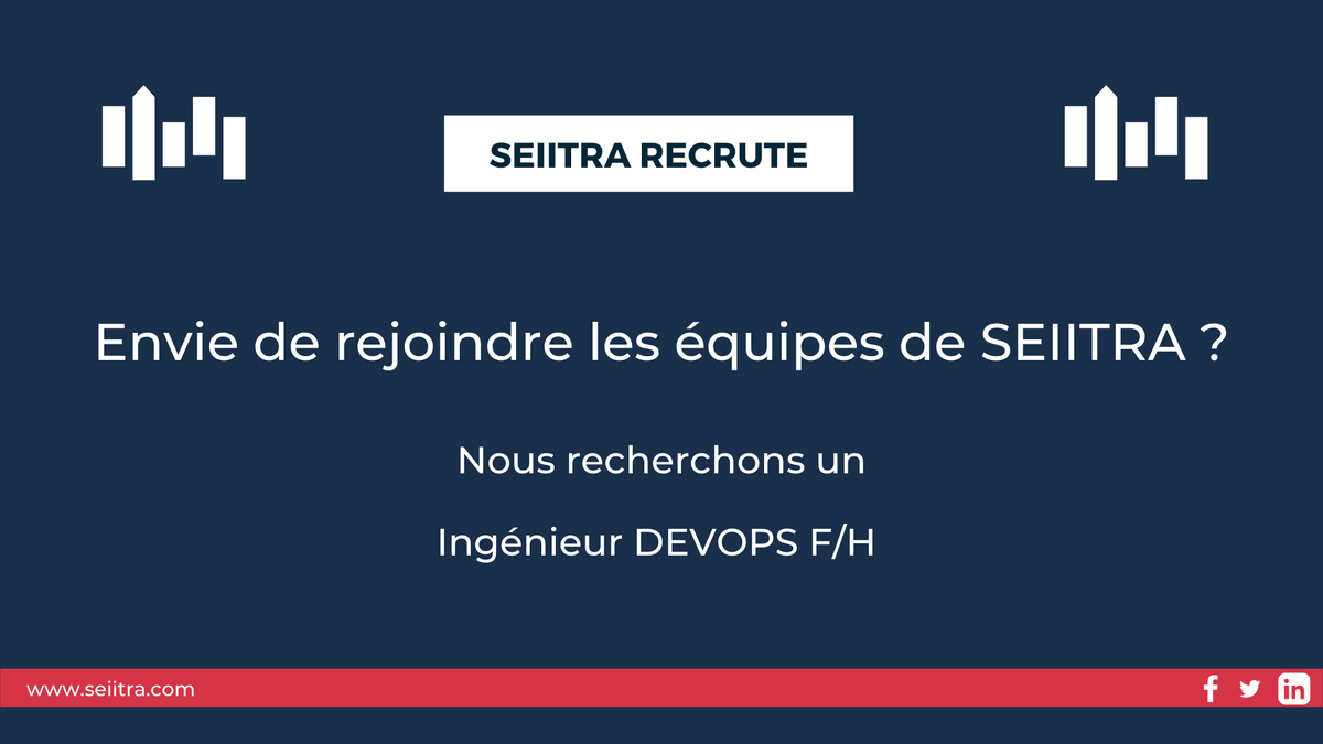 seiitraFR's tweet photo. 👋 SEIITRA recrute un Ingénieur DEVOPS F/H  à Montbonnot (38)

 Détail de l'offre et candidature ⤵️
 https://t.co/dKhBhXZTLN

 #emploi #immobilier #recrutement #ingénieur #Montbonnot https://t.co/KxI1GFipem
