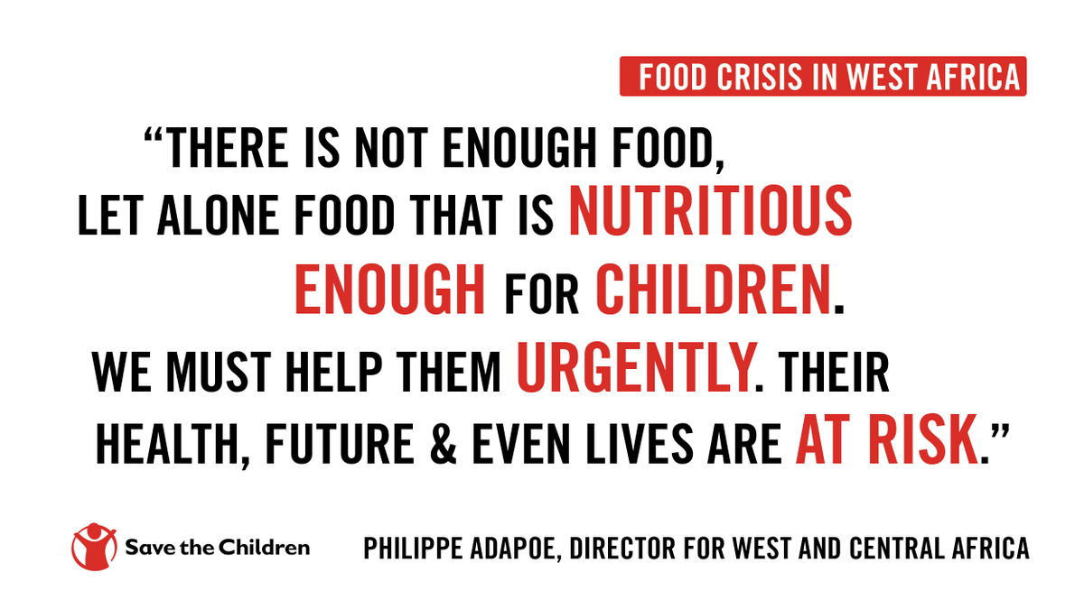 SaveChildrenEU's tweet photo. West Africa is hit by the worst food crisis in 10 years with 27 million people going hungry.
This number could rise to 38 mln by June.
Ahead of the virtual EU conference on food & nutrition crisis in the #Sahel & #Chad we are calling for urgent action
📣https://t.co/jy5jffWPc8 https://t.co/41jxnug4XI