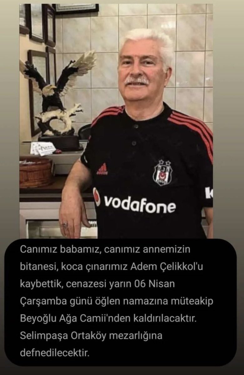 Beyoğlu’nun simge mekanlarından Lades Lokantası’nın sahibi Adem Çelikkol vefat etti. Cenazesi bugün  öğle namazına müteakip Ağa Camii’nden kaldırılıp, Ortaköy Mezarlığı’na defnedilecek. Ailesine ve Sevenlerine baş sağlığı dileriz.