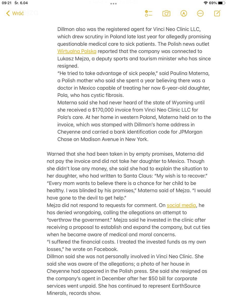 markste00554141's tweet photo. Ł.MEJZA „wyróżniony” w Washington Post jako przykład wykorzystania raju podatkowego w stanie Wyoming do ciemnych interesów, oszustw i unikania podatków. https://t.co/tZIxBPvGI6