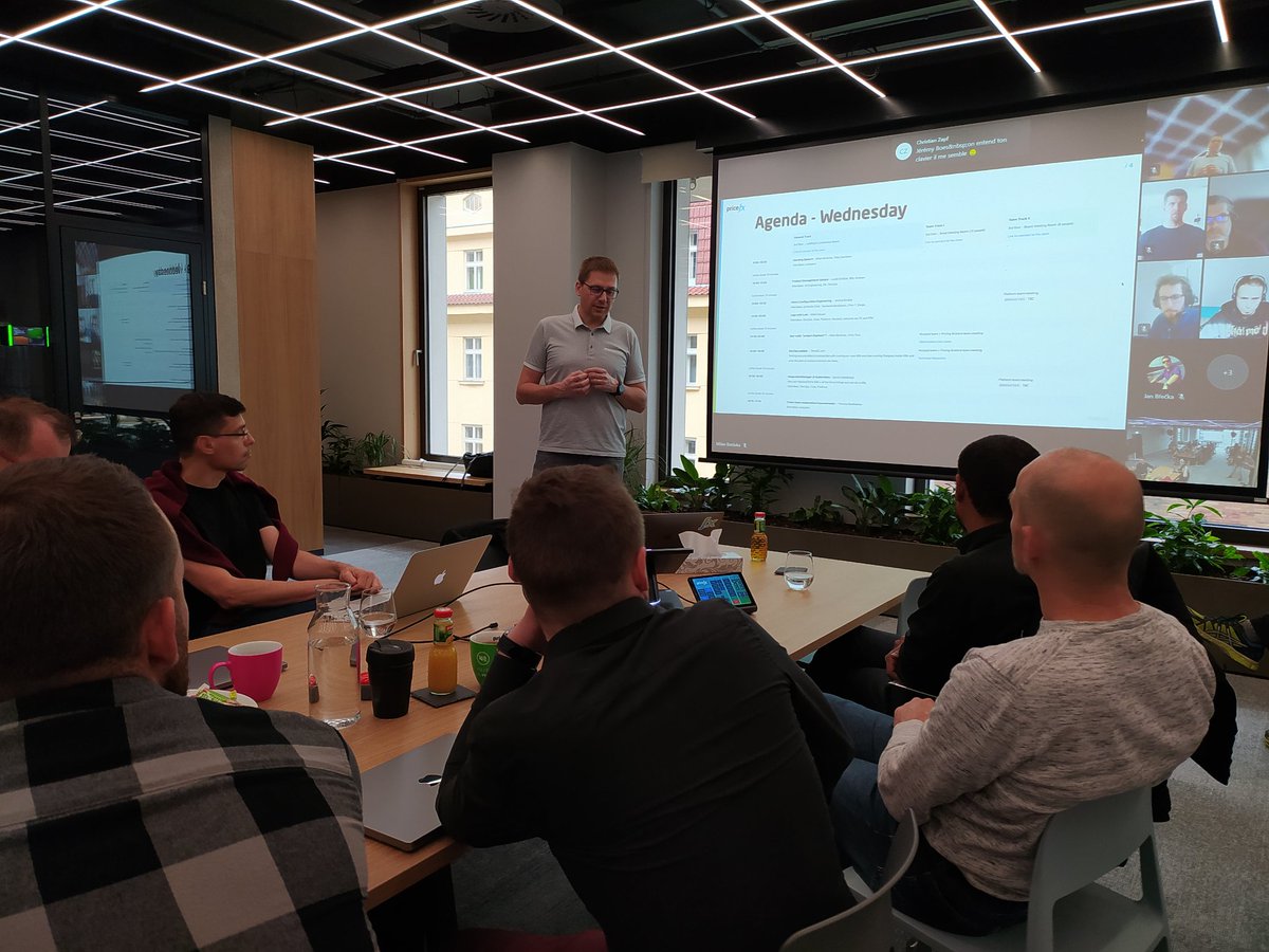 tlamr's tweet photo. Awesome introduction by @milanboruvka 
#pricefx #engineeringmeeting https://t.co/c3WYNRCWBB