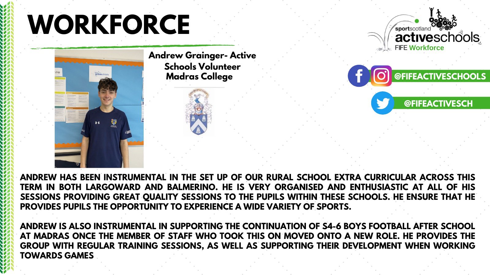 Fife Active Schools on Twitter "🎉🎉Recognition🎉🎉 Today we once again