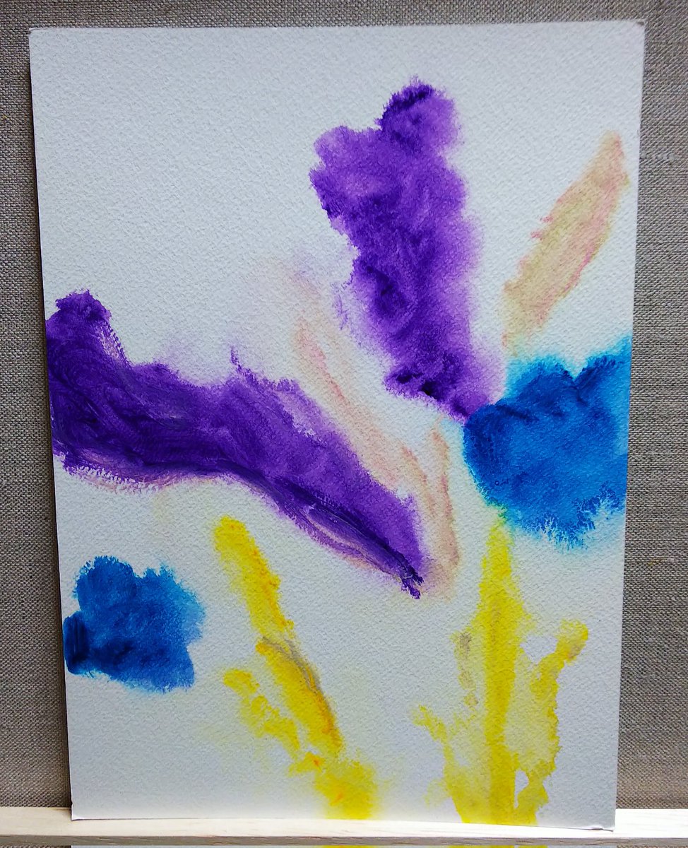 mayumi_trsw's tweet photo. ドローイング
マットボードにアクリル絵具
紫と青い花のイメージ

#アート #art #drawing #abstract
#abstractart #抽象画 https://t.co/gknt9Fj30X