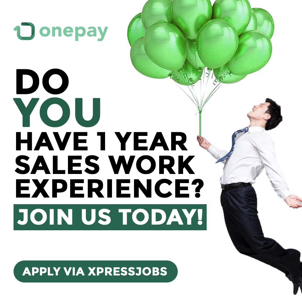 ONEPAY is hiring Sales Executive - Acquisition with minimum 1 year of experience in Relationship Management / Sales and good in English.
Details 👉 xpress.jobs/Jobs/View/86176

#salesjobs #salesandmarketingjobs #Business #onlinesale #degree #master #Undergraduate #postgratuates