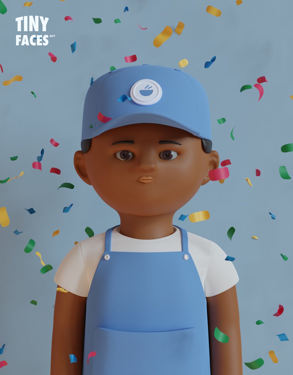 TinyFacesNFT's tweet photo. Blue cap? 🎉🎊🧢 https://t.co/J0ro73CykW