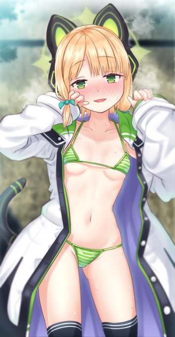 才羽ミドリのマイクロビキニ。
#ブルアカ #ブルアカイラスト部  #BlueArchive 