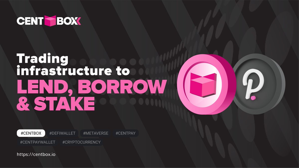 centchain's tweet photo. As the growth of DOT brings along with it the demand of lending, borrowing and staking, Centbox is designed as a trading infrastructure to meet those demands via Polkadot.

#Centbox #DefiWallet #Metaverse #Centpay #Centpaywallet #cryptocurrency https://t.co/U6hJuCilGx