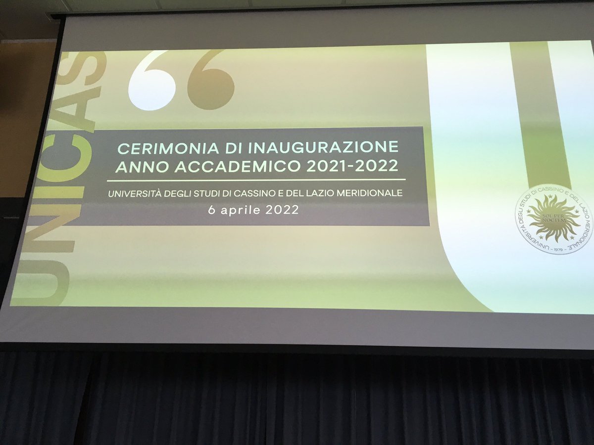 uni_cassino's tweet photo. 🌼 Tutto pronto in aula magna per la cerimonia di inaugurazione del 43º anno accademico dell’Università degli Studi di Cassino e del Lazio Meridionale 🌼 #Unicas #Comunicas https://t.co/lQxZVRFUIe