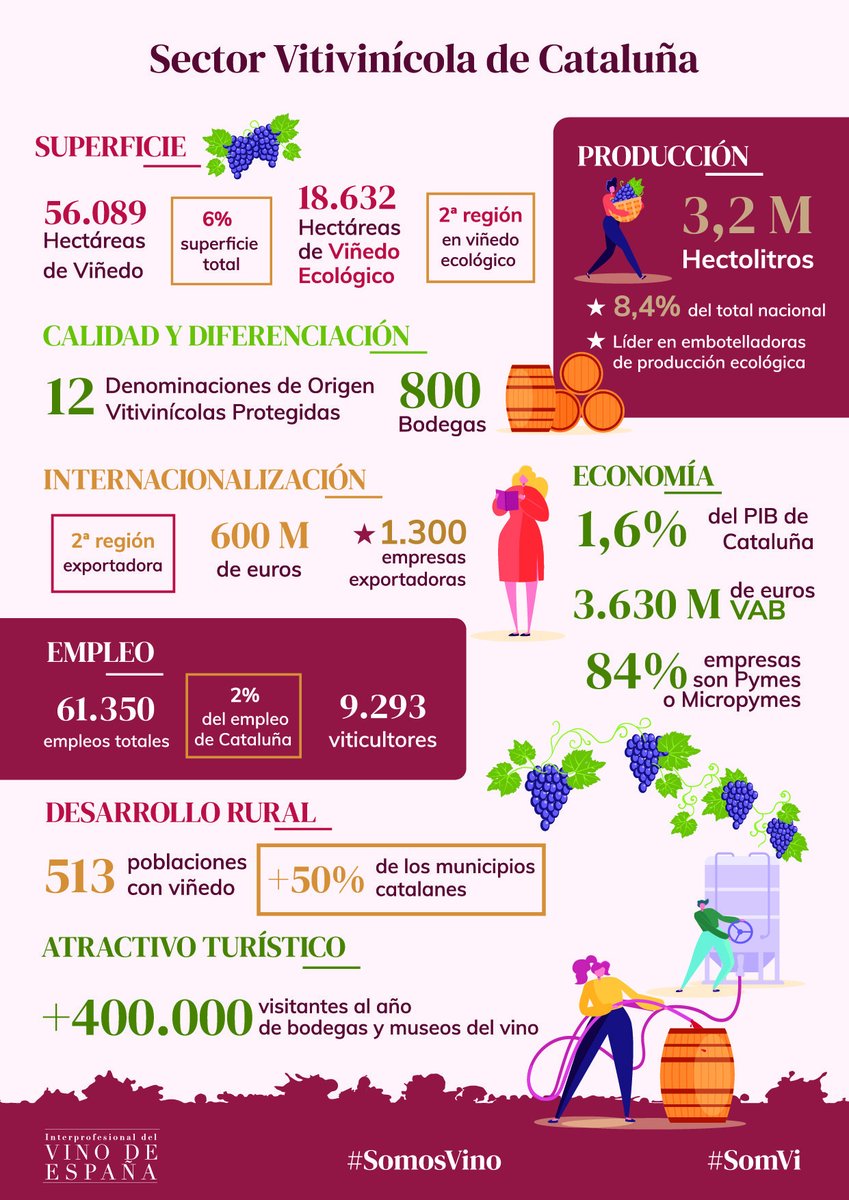 InterVinoEs's tweet photo. 🗣️¿Sabías que #Cataluña lidera la producción de #vino ecológico? Cuenta con el mayor número de bodegas y embotelladoras de producción ecológica y es la 2ª en extensión de viñedo ecológico, por detrás de CLM, con 18.632ha.
Más datos👉https://t.co/Dmvm1eWMy5
#somosvino #somvi https://t.co/XU8akSZuQ4