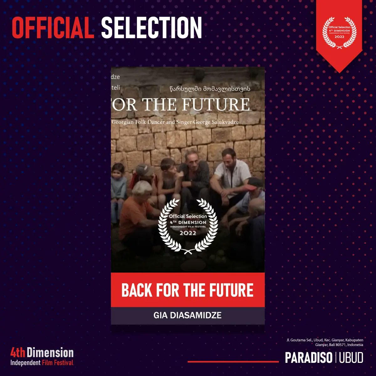 4D_FilmFest's tweet photo. Congratulations to all the officially selected project of February-March Season.
Thanks for your contribution to the world of Independent Cinema!!
.
#officialselectionnotify #officialseelection #indiefilmfestival #bali #indonesia #fdiff2022 #filmfreeway https://t.co/BHunZVbSSp